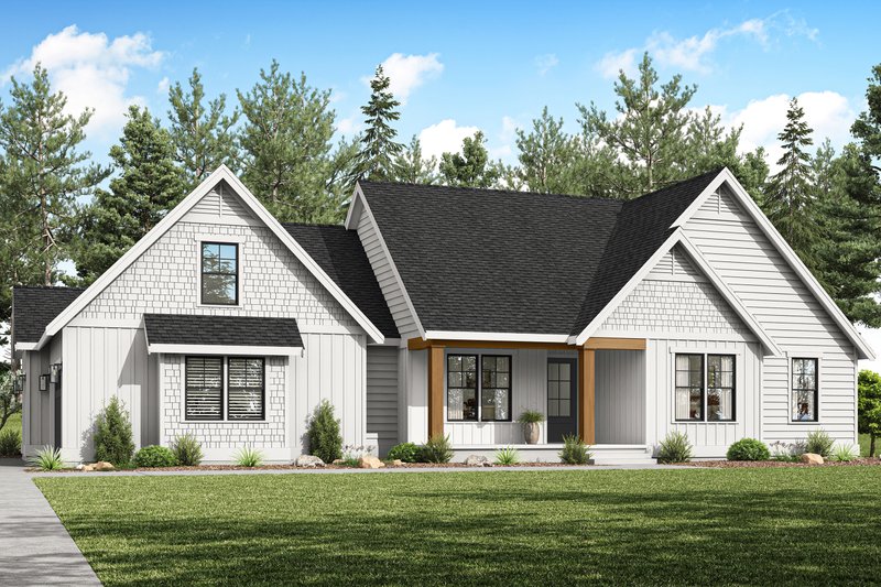 House Plan Design - Craftsman Exterior - Front Elevation Plan #1070-203