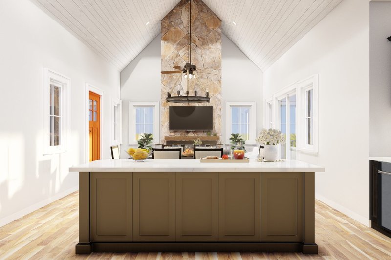 House Blueprint - Interior - Kitchen for Cottage House Plan #923-345 - 2 bed, 2.5 bath