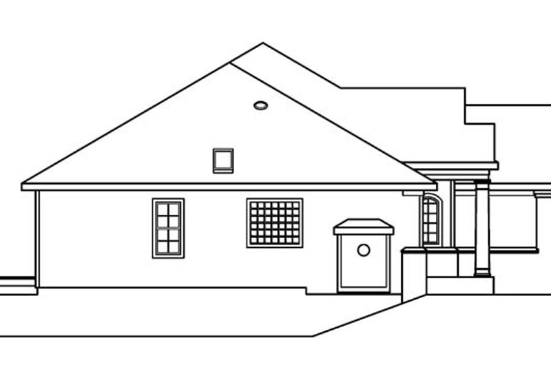 Home Plan - Exterior - Other Elevation for Ranch House Plan #124-487 - 3 bed, 2 bath