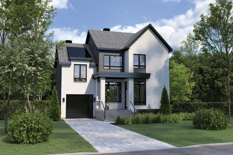 Home Plan - European Exterior - Front Elevation Plan #25-5037