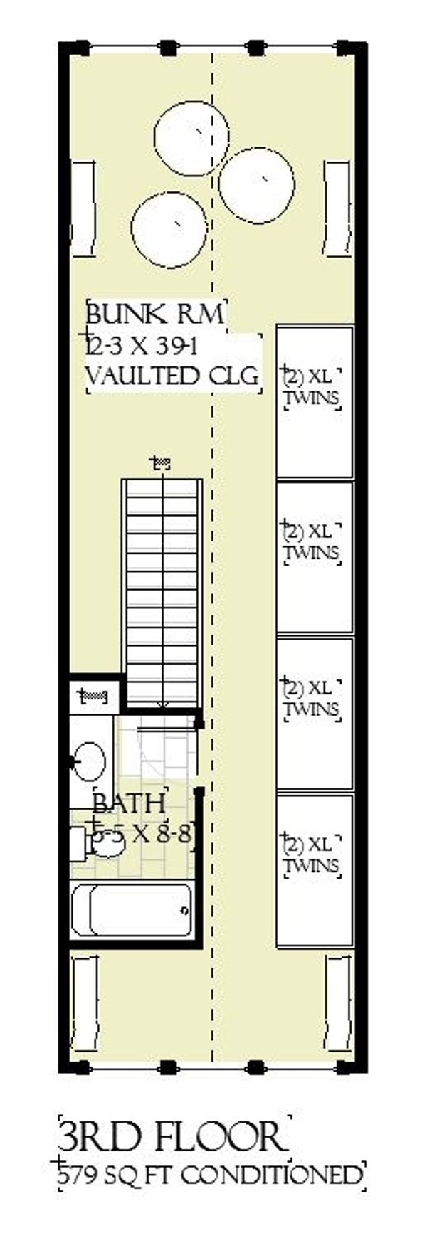 Beach Floor Plan - Upper Floor Plan #901-162