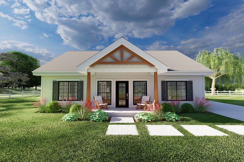 Home Plan - Farmhouse Exterior - Front Elevation Plan #126-247