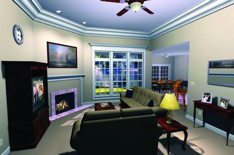 House Blueprint - Photo 2 for Southern House Plan #21-102 - 3 bed, 2.5 bath