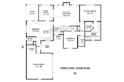 Traditional Style House Plan - 4 Beds 3 Baths 2186 Sq/Ft Plan #81-13838 