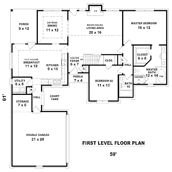 Traditional Floor Plan - Main Floor Plan #81-13838