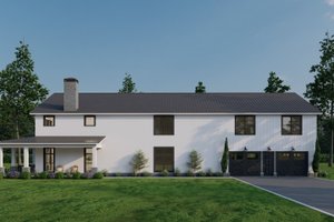 Exterior - Rear Elevation for Barndominium House Plan #923-355 - 5 bed, 5.5 bath