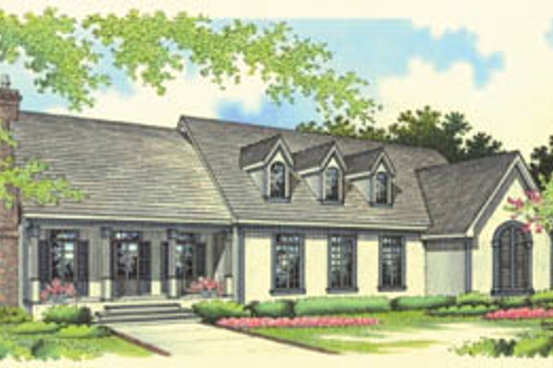 Dream House Plan - Traditional Exterior - Front Elevation Plan #45-172