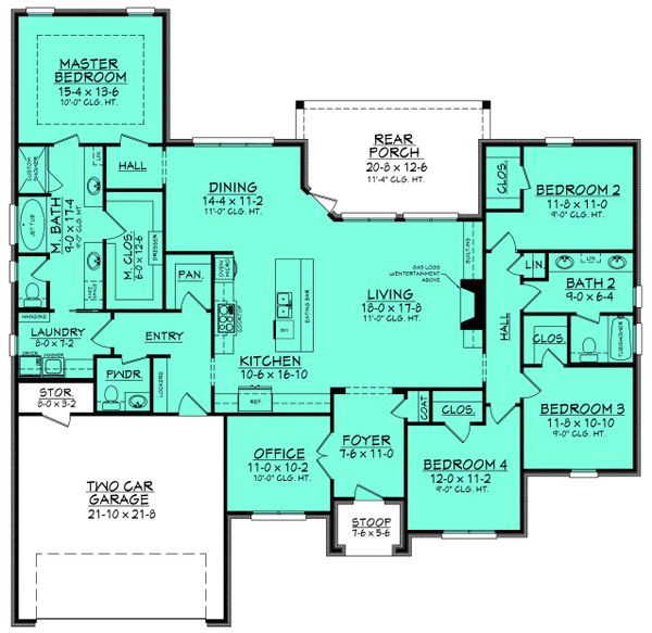 House Plan Design - European Floor Plan - Main Floor Plan #430-129