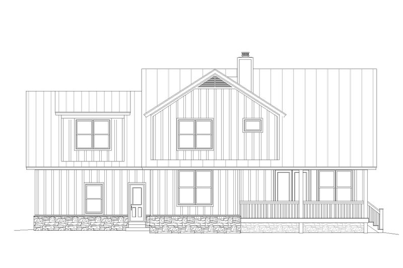 Dream House Plan - Exterior - Rear Elevation for Country House Plan #932-327 - 3 bed, 4.5 bath