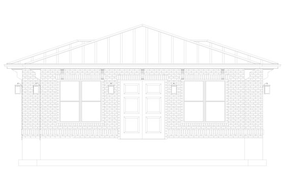 Exterior - Other Elevation 1 for Traditional House Plan #1060-373, 0 bath
