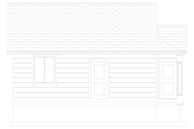 House Plan Design - Exterior - Other Elevation 2 for Craftsman House Plan #1060-333 - 2 bed, 1 bath