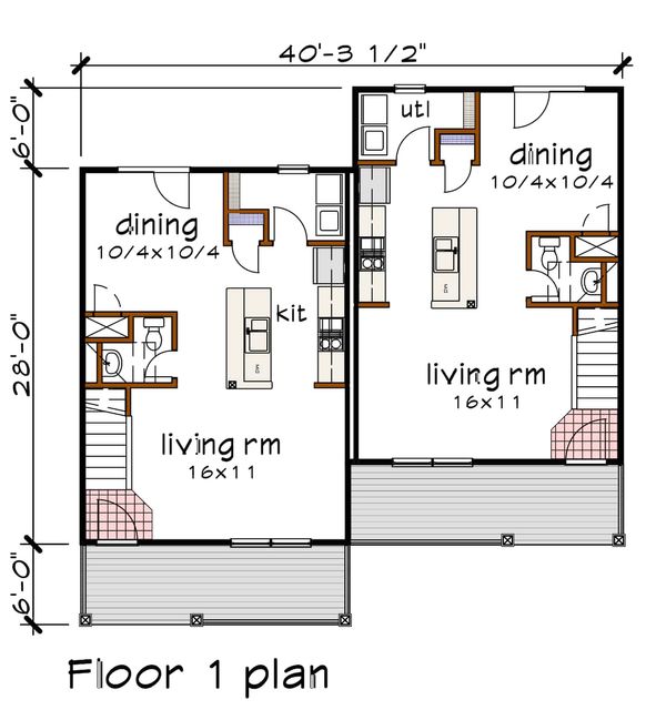 Home Plan - Southern Floor Plan - Main Floor Plan #79-240