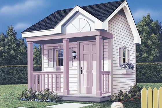 Exterior - Front Elevation 3 for Traditional House Plan #57-713, 0 bath