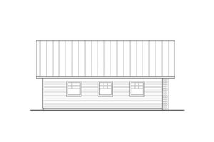 Exterior - Other Elevation for Traditional House Plan #124-1324, 1 bath