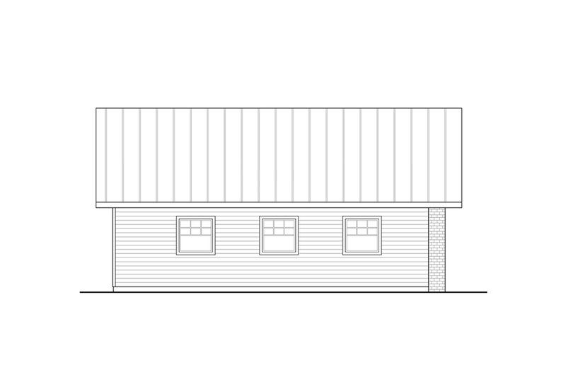Home Plan - Exterior - Other Elevation for Traditional House Plan #124-1324, 1 bath