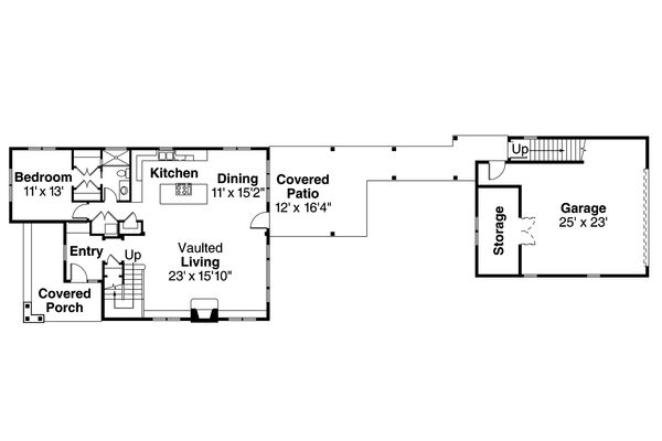 Architectural House Design - Traditional Floor Plan - Main Floor Plan #124-977