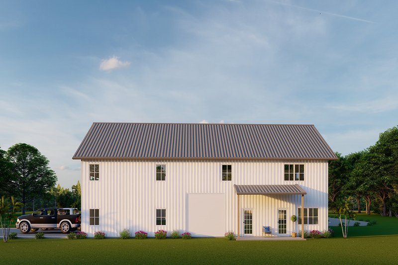Home Plan - Exterior - Other Elevation 3 for Barndominium House Plan #1107-29 - 4 bed, 3 bath