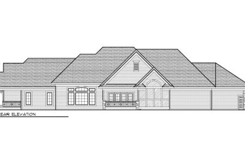 Dream House Plan - Exterior - Rear Elevation for European House Plan #70-1010 - 2 bed, 3 bath