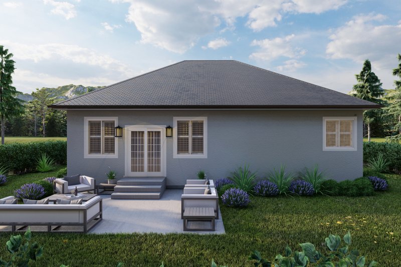 House Blueprint - Exterior - Front Elevation 7 for Craftsman House Plan #1060-152 - 2 bed, 2 bath
