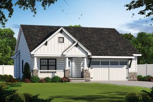 Ranch Exterior - Front Elevation Plan #20-2304