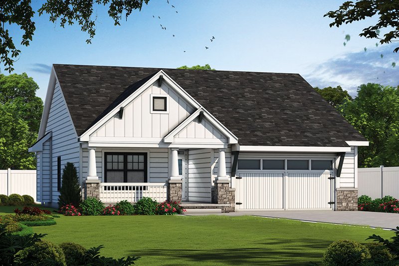 Home Plan - Ranch Exterior - Front Elevation Plan #20-2304