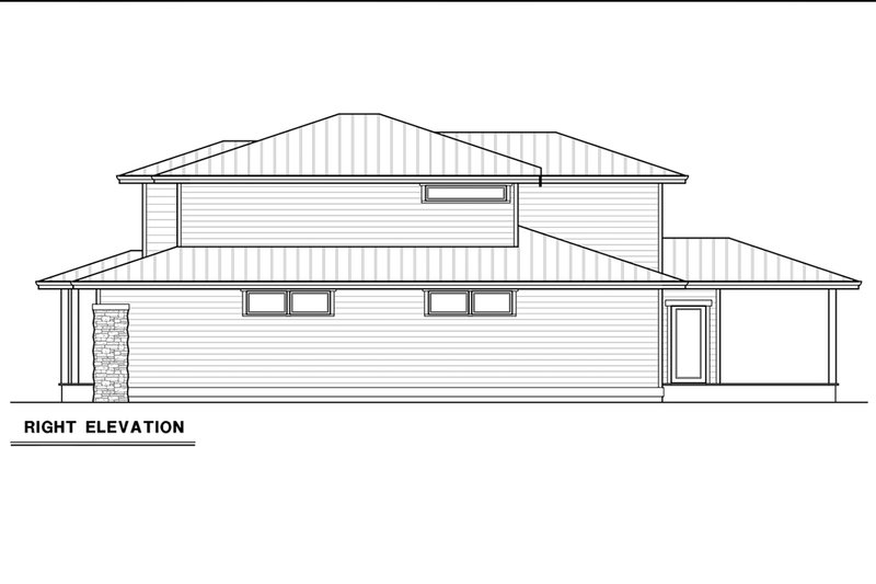 Dream House Plan - Right Side Elevation