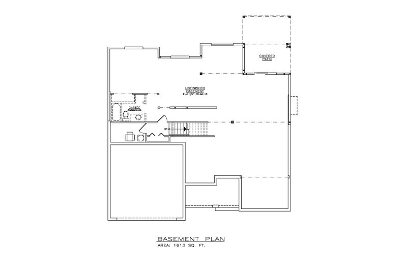 House Design - Floor Plan - Lower Floor for Craftsman House Plan #1100-120 - 2 bed, 2 bath