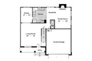 European Style House Plan - 3 Beds 2.5 Baths 1670 Sq/Ft Plan #417-139 