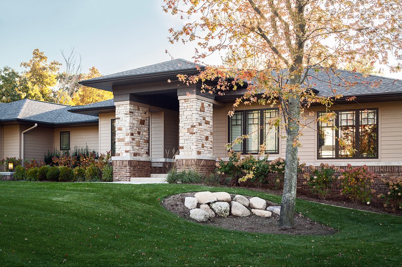House Plan Design - Exterior - Front Elevation 4 for Prairie House Plan #928-279 - 5 bed, 3 bath
