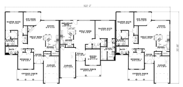 House Plan Design - Traditional Floor Plan - Main Floor Plan #17-550