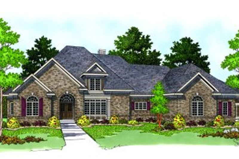 House Plan Design - European Exterior - Front Elevation Plan #70-547