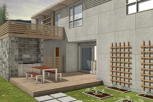 Exterior - Other Elevation for Modern House Plan #497-58 - 3 bed, 3 bath