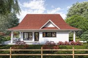 Cabin Style House Plan - 2 Beds 2.5 Baths 1898 Sq/Ft Plan #1101-57 Exterior 