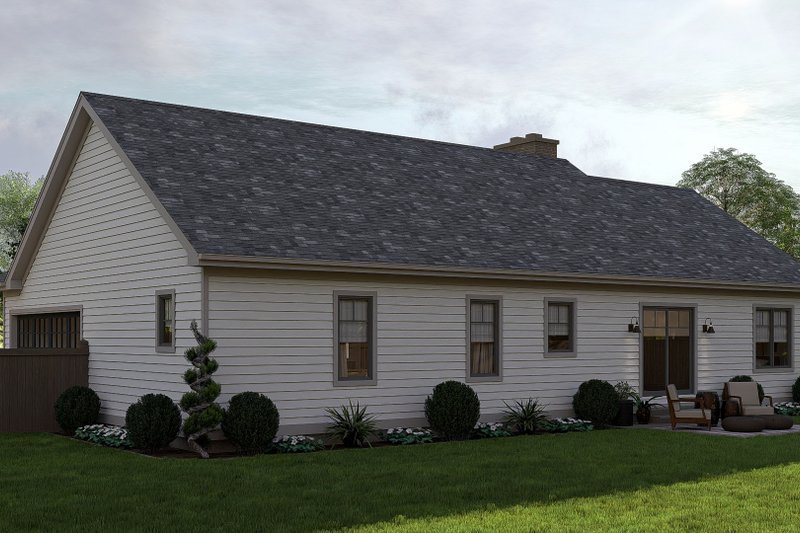 House Design - Exterior - Other Elevation for Craftsman House Plan #455-418 - 3 bed, 2 bath