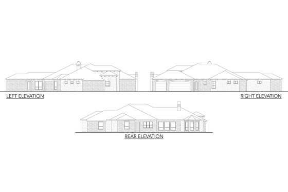 Exterior - Other Elevation for Mediterranean House Plan #80-213 - 5 bed, 5 bath