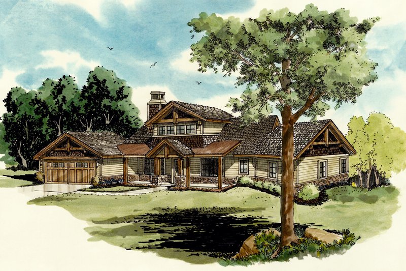 Home Plan - Country Exterior - Front Elevation Plan #942-24