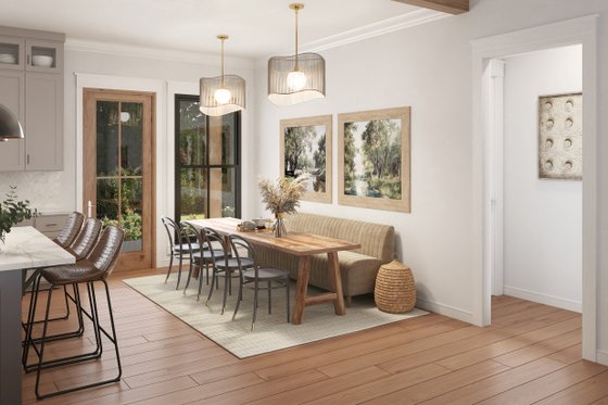 Interior - Dining Room for Farmhouse House Plan #430-362 - 3 bed, 2 bath