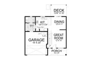 Craftsman Style House Plan - 4 Beds 2.5 Baths 1788 Sq/Ft Plan #112-302 Floor 