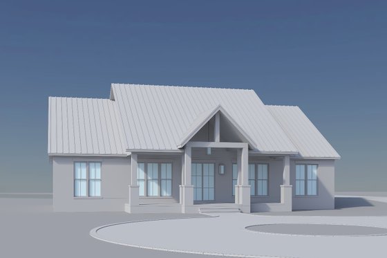 Exterior - Front Elevation 5 for Farmhouse House Plan #430-395 - 3 bed, 2.5 bath