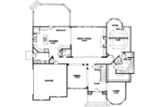 European Style House Plan - 4 Beds 3.5 Baths 3445 Sq/Ft Plan #129-161 