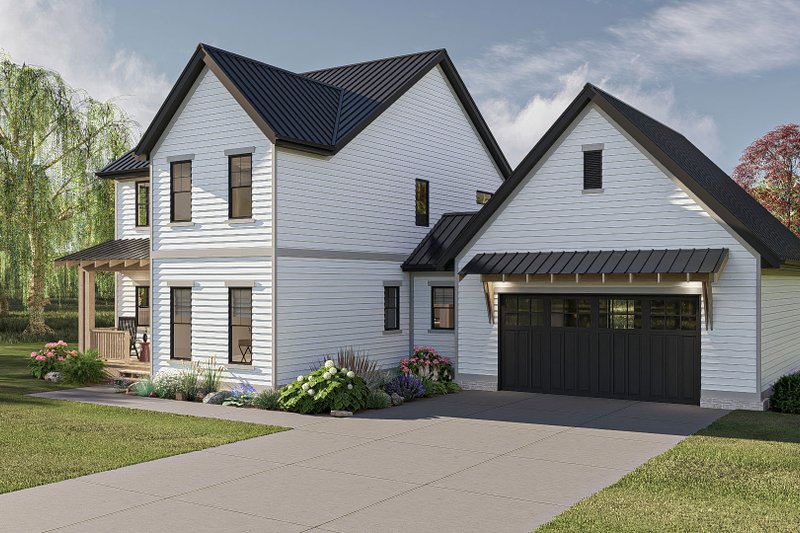 House Design - Exterior - Other Elevation 1 for Modern House Plan #455-363 - 3 bed, 2.5 bath