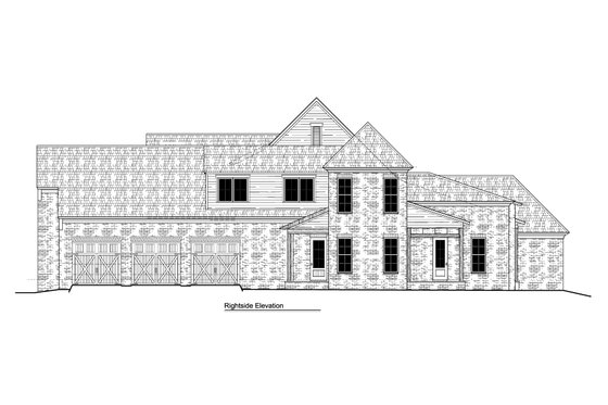 Exterior - Other Elevation 1 for Modern House Plan #1081-15 - 4 bed, 4.5 bath