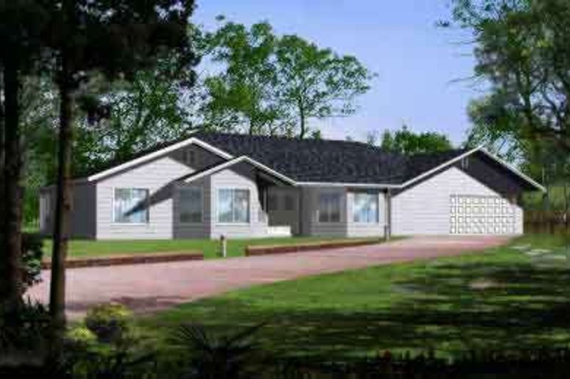 Home Plan - Ranch Exterior - Front Elevation Plan #1-1196