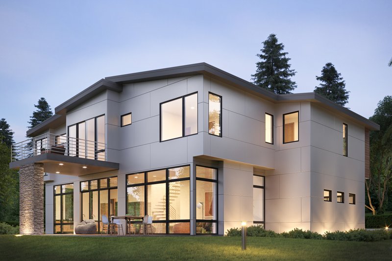 Architectural House Design - Exterior - Other Elevation 1 for Contemporary House Plan #1066-180 - 4 bed, 3.5 bath