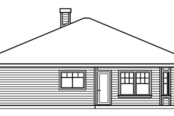 Exterior - Other Elevation for Cottage House Plan #124-364 - 2 bed, 2 bath