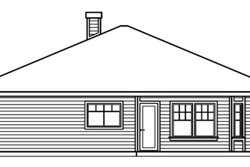 Dream House Plan - Exterior - Other Elevation for Cottage House Plan #124-364 - 2 bed, 2 bath