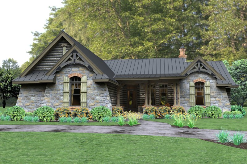 Home Plan - 2,200 sft rustic ranch house by David Wiggins