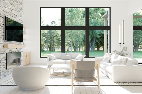 Interior - Family Room 1 for Country House Plan #1089-37 - 3 bed, 2.5 bath