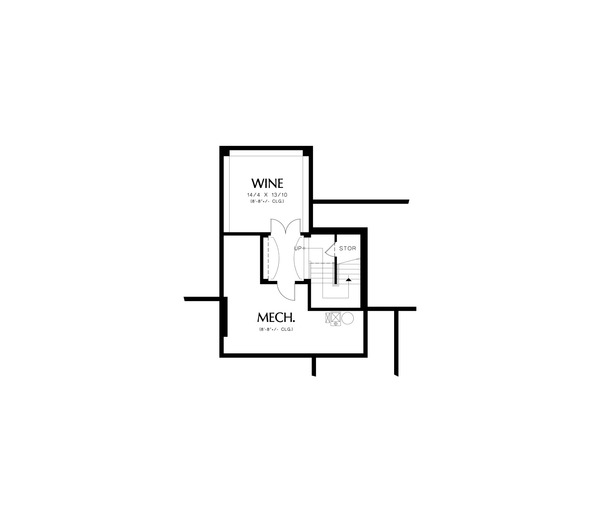 Loer level Floor plan - 6000 square foot European home