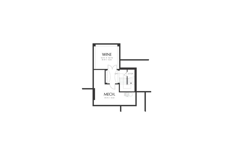 House Plan Design - Loer level Floor plan - 6000 square foot European home